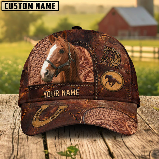 Thoroughbred Dark Brown Craving Personalized Name Cap