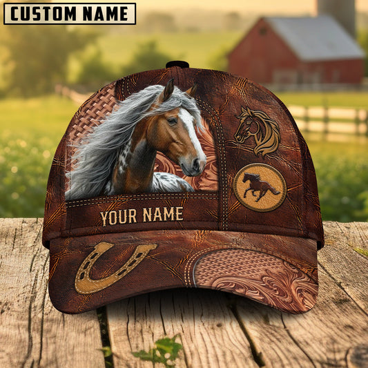 Appaloosa Dark Brown Craving Personalized Name Cap