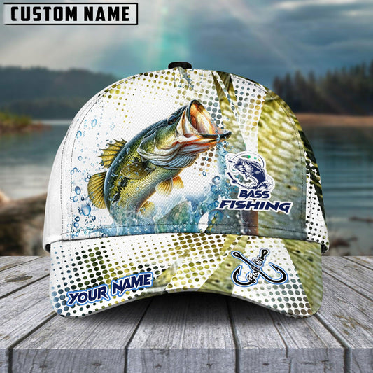 Personalized Bass  Fishing Skinfish Water Sport  Pattern Classic Cap