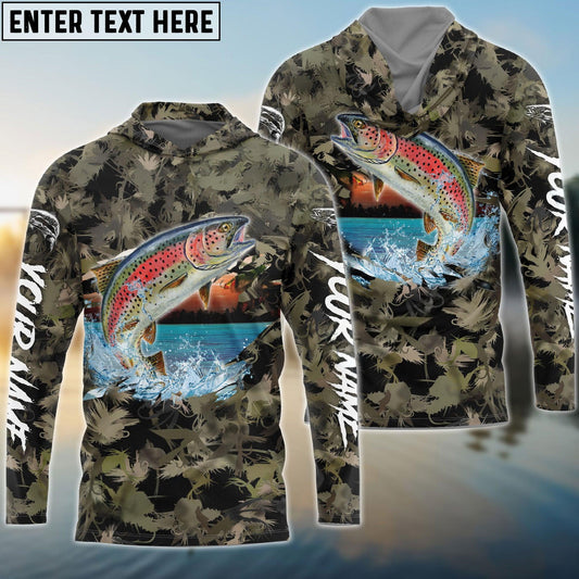 Trout Fishing Camouflage Custom Name Shirts