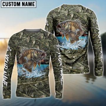 Panfish Fishing Camouflage Custom Name Shirts